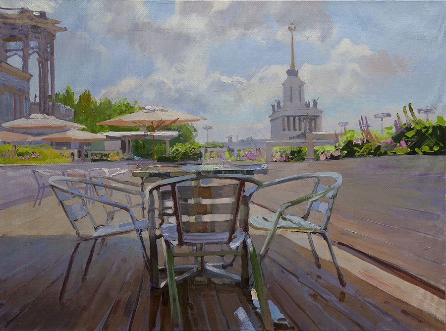 Morning cafe, Sergey Ulyanovsky