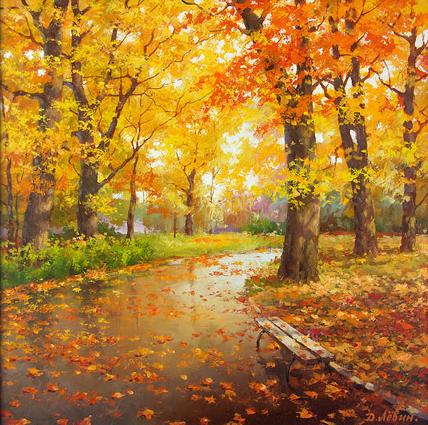 Autumn in the park, Dmitry Levin