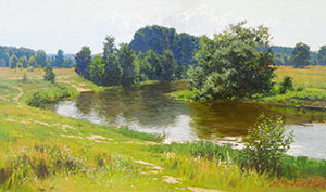 The bend of the Klyazma river
