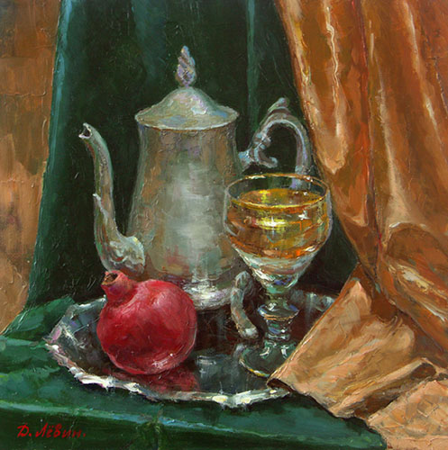 Still life with pomegranate, Dmitry Levin