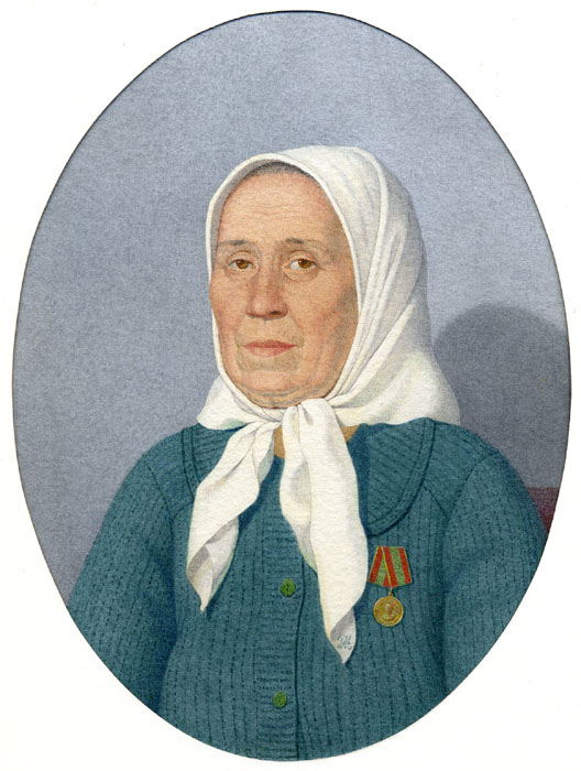 Mother with the award of the Fatherland, Alexsandr Mukhin-Cheboksarsky
