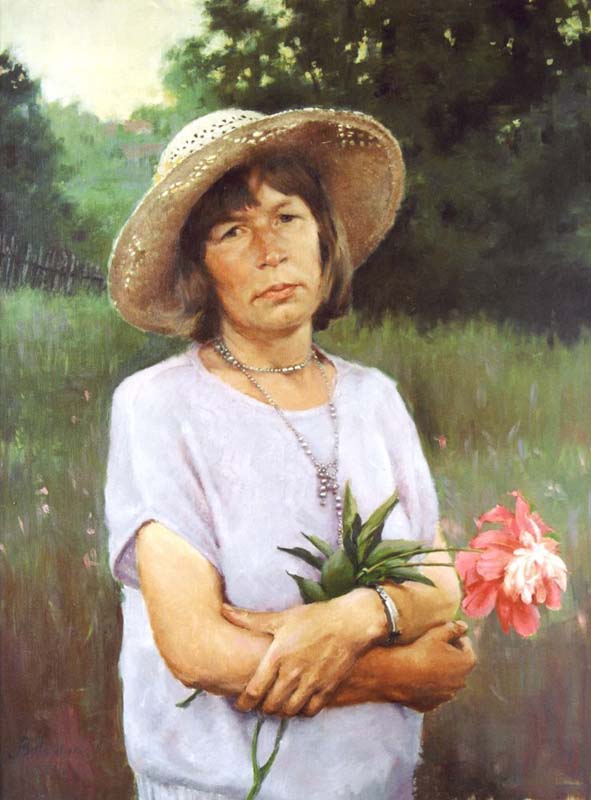Nina Ezenkina"s portrait, Vladimir Aleksandrov