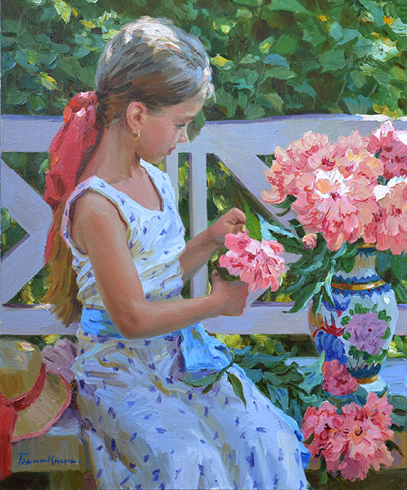 Pink bouquet, Evgeny Balakshin