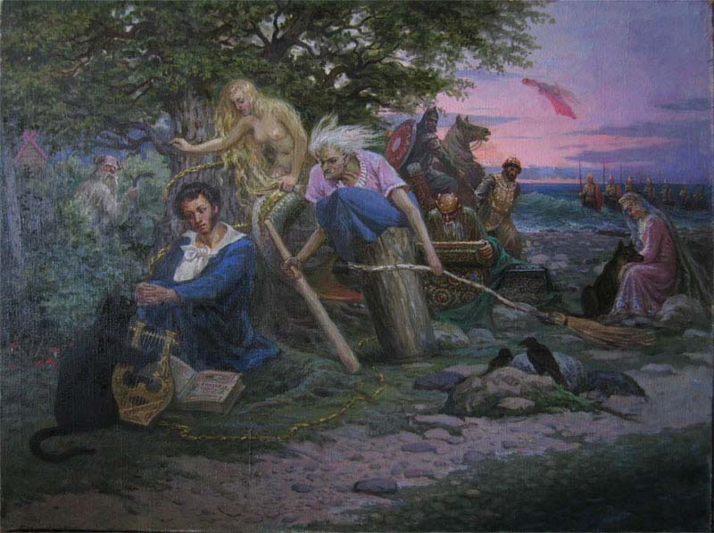At a curved seashore, Nikolai Pavlenko