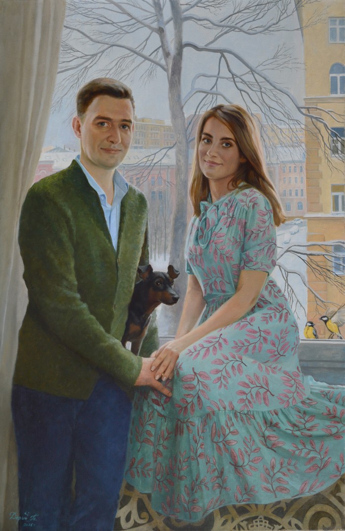 Portrait of a young couple, Tatyana Deriiy