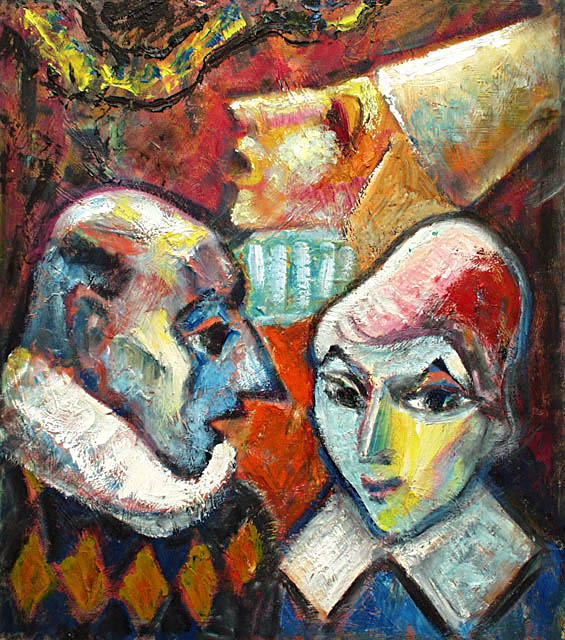 Three clowns, Alexander Sapozhnikov