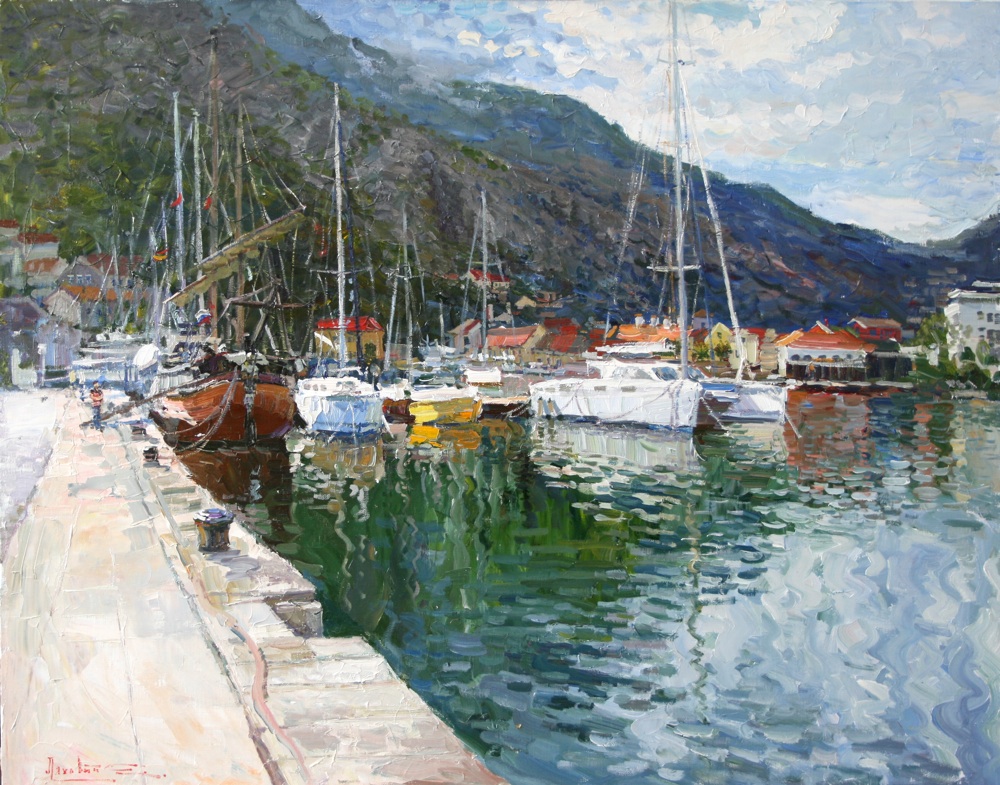 Port in Kotor. Montenegro, Sergei Lyakhovitch