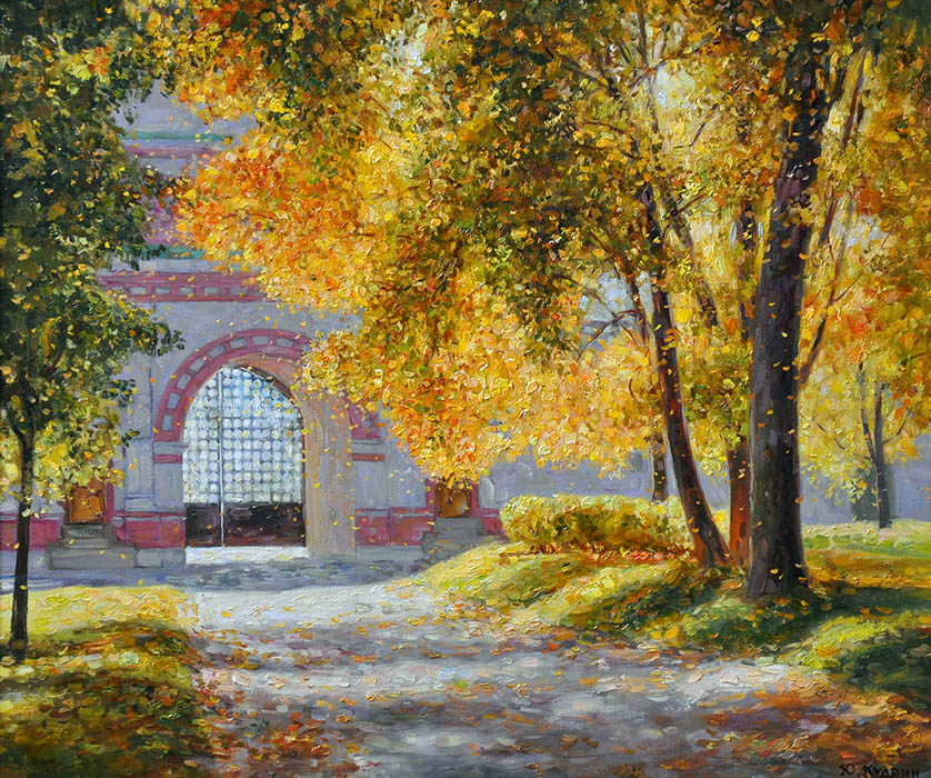 Leaf fall in Kolomenskoye manor, Yuri Kudrin