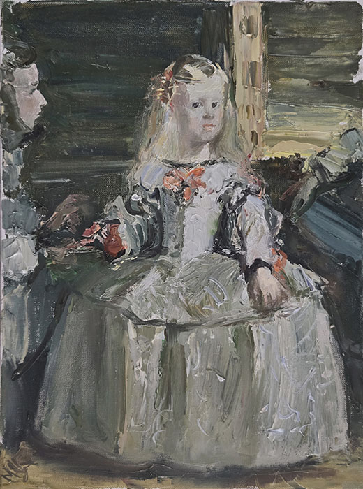 Homage to Velázquez. Infanta Margarita, Maria Sherbinina