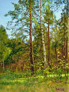 In the forest in May. Etude