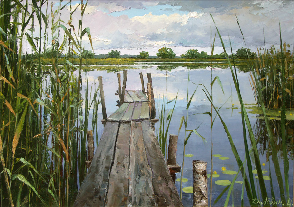 На берегу озера, Дмитрий Лёвин