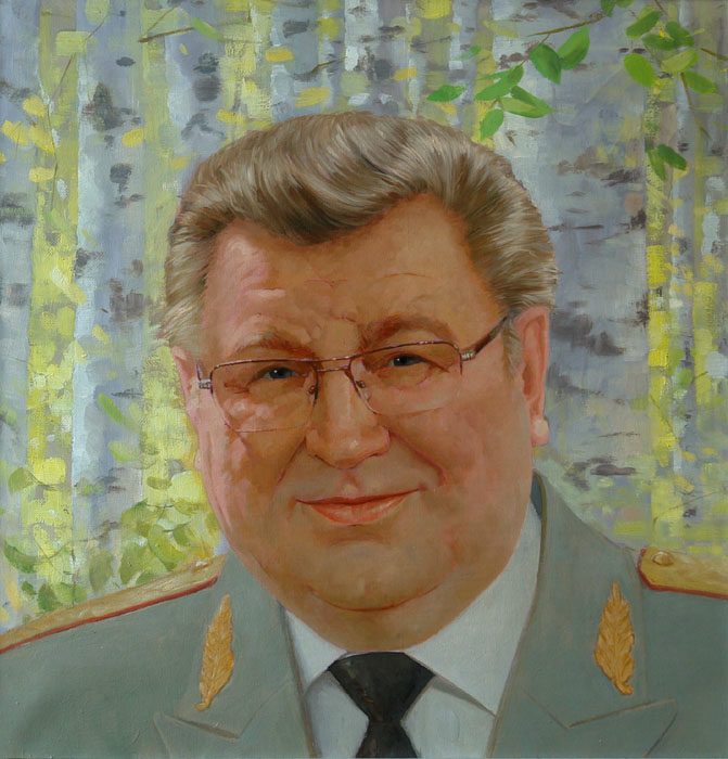 Portrait of a People's Artist of Russia V. Eliseev, Oleg Leonov