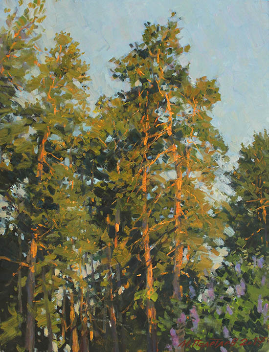 Pines and lilacs, Michail Poletayev