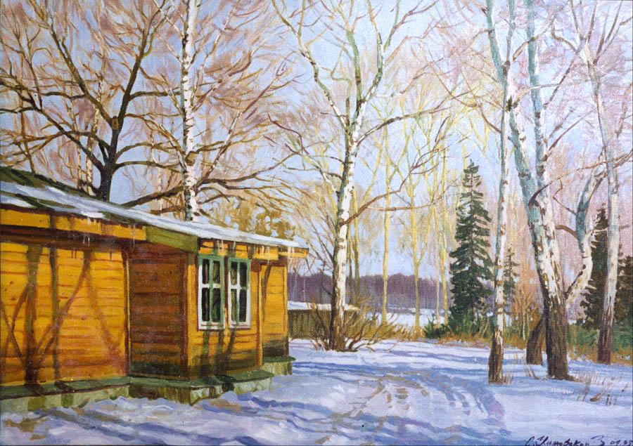 Country houses in the winter, Sergey Ulyanovsky