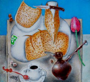 Still Life with Pink Tulip