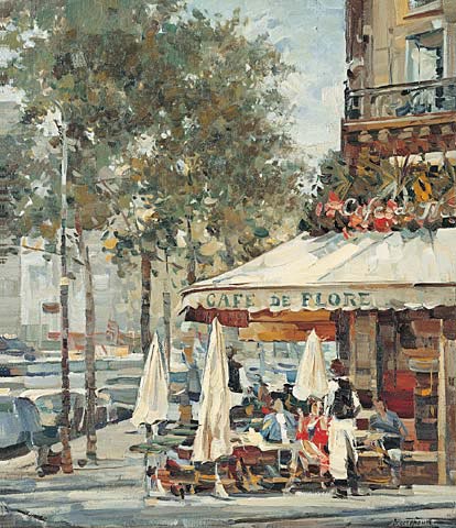 Cafe de Flore in Paris, Vassily Nesterenko