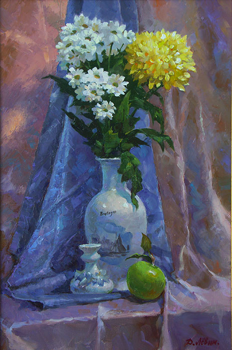Still life with chrysanthemum, Dmitry Levin