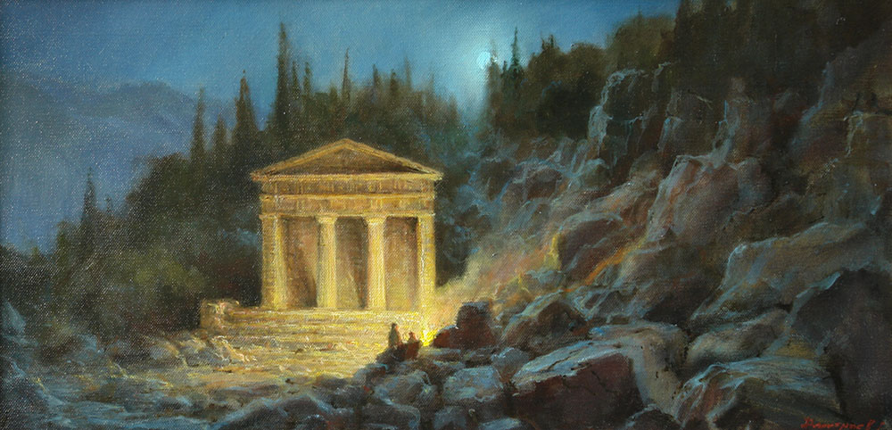 Night motif. Treasury of the Athenians in Delphi, George Dmitriev