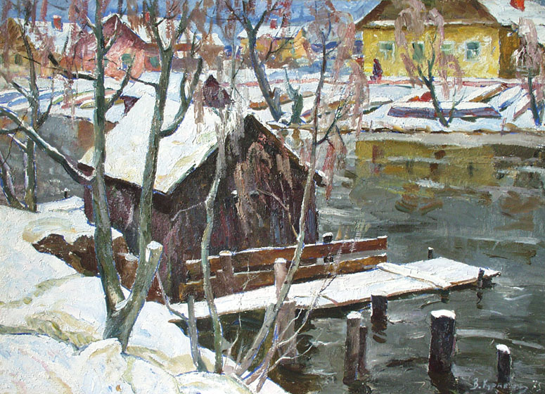 The first snow. Pereslavl-Zalesky, Vasili Kurakin