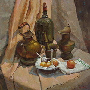 Still life with a mortar