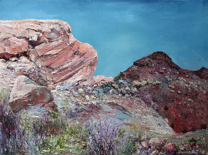The edge of the red rocks, Vladimir Volosov