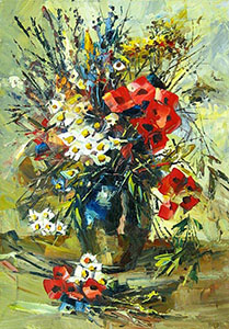 Bouquet with poppies