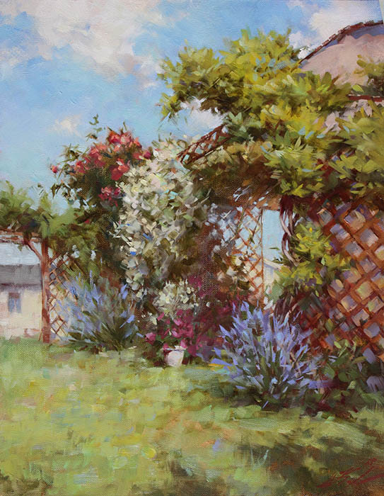 The brother's yard in Provence, Natalia Kahtyurina