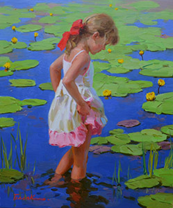 To the water lilies