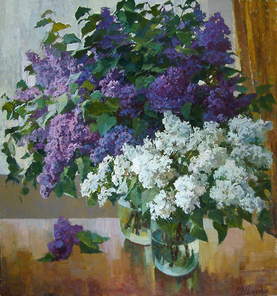 Lilac near the window, Victor Dovbenko