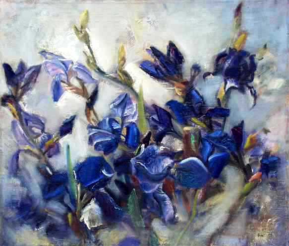 Blue irises, Vladimir Galatenko