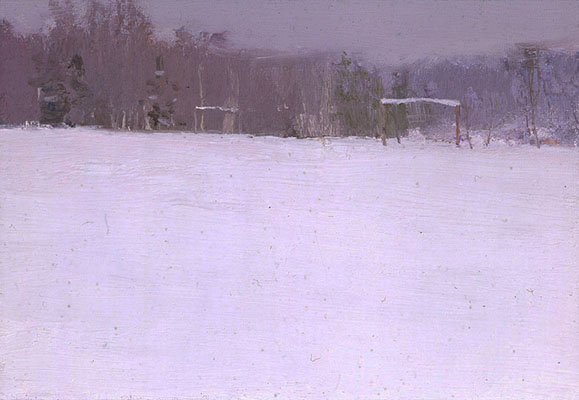 Winter field, Bato Dugarzhapov