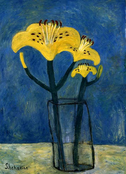 Yellow lilies, Olga Schurina
