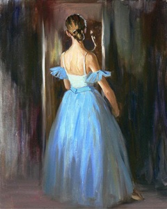 The ballerina in blue
