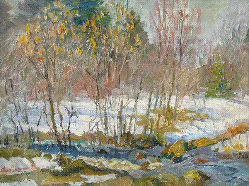 In a forest. The stream, Sergey Samoilenko