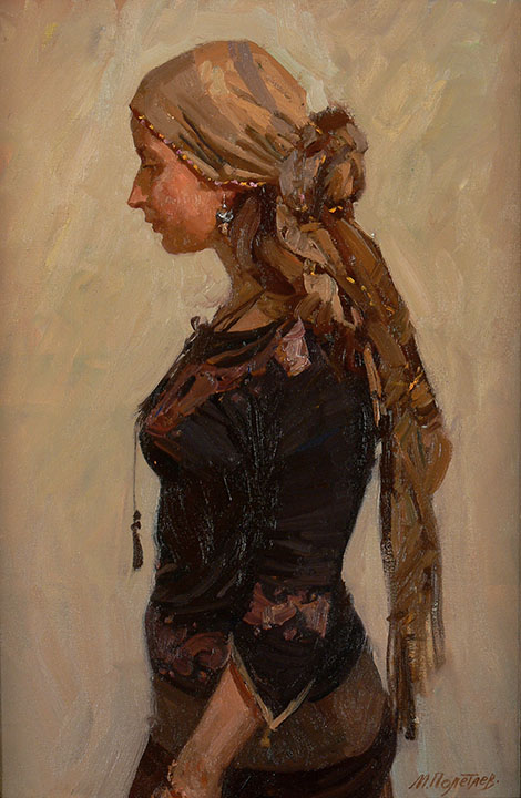 Девушка в платке, Михаил Полетаев