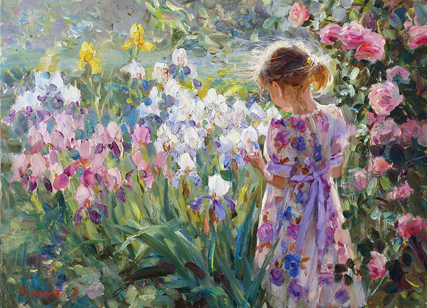 In the garden, Elena Salnikova