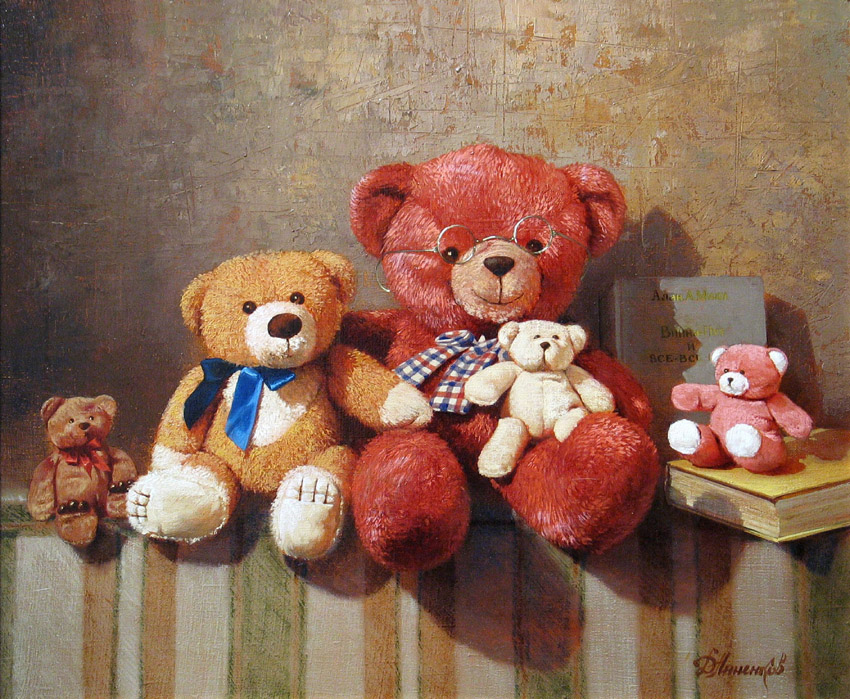 Little family, Dmitri Annenkov