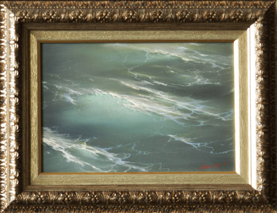 Among waves #2, George Dmitriev- realism, inexpensive seascape painting