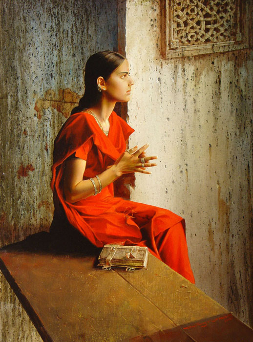 The girl in the red sari, Stanislav Plutenko