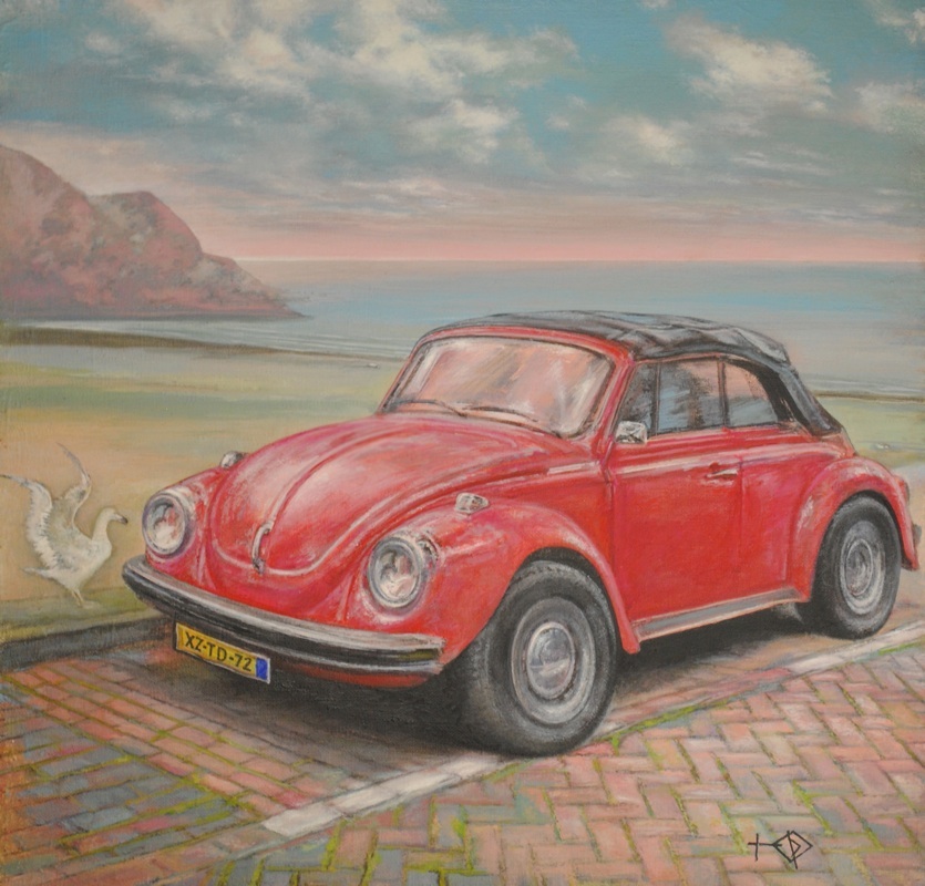 Red Volkswagen Beetle, Julia Fedorova
