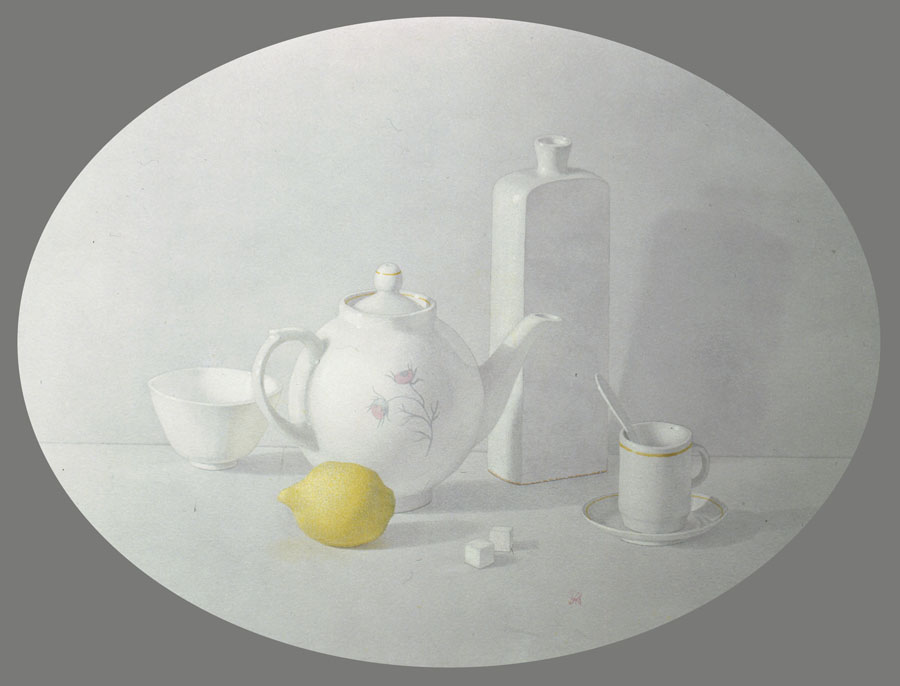 Tea with lemon, Alexsandr Mukhin-Cheboksarsky