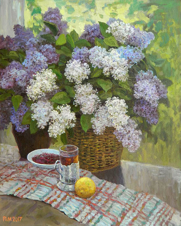 Still life with the lilac, Rem Saifulmulukov