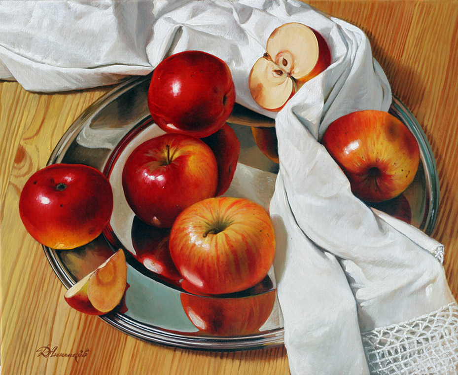 Apples on the silver platter, Dmitri Annenkov
