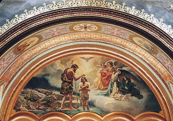 Epiphany. Cathedral of Christ the Saviour. North tympanum, Vassily Nesterenko
