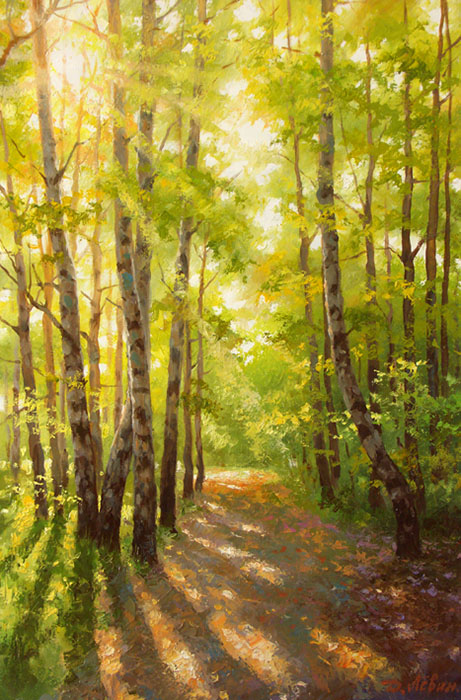 Forest alley, Dmitry Levin