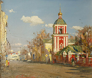 Moscow. Gonchanaya street on Taganka