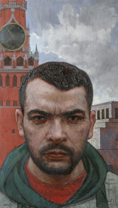 Gastarbeiter, Oleg Leonov- Red Square, the Kremlin's Spassky Tower, off, portrait