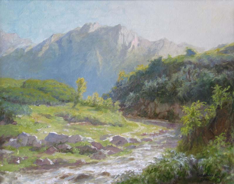 Small river in mountains, Nikolai Pavlenko