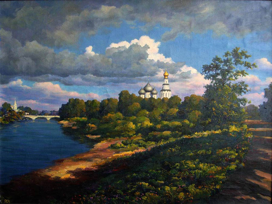 Vologda. Evening. A view on the Sofia cathedral, Gennady Maistrenko