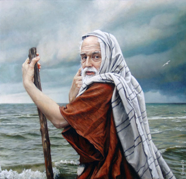 Moses at seashore, Slava Groshev